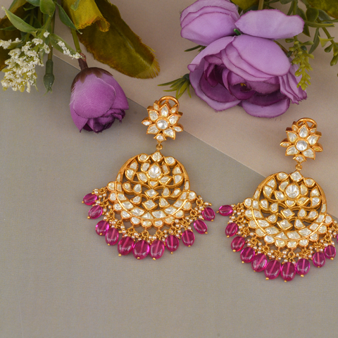 Elegant Rose Gold Diamond Drop Earrings