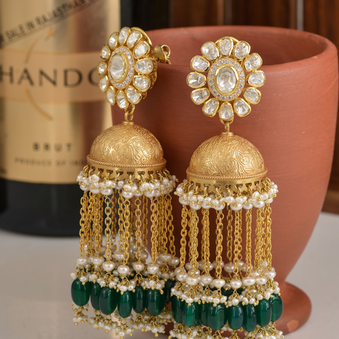 Elegant Rose Gold Diamond Drop Earrings