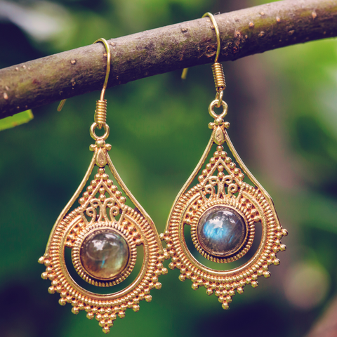 Elegant Rose Gold Diamond Drop Earrings