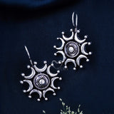 Premium Jaipuri Oxidized Set Of 9 Earrings in Elite Wooden Box